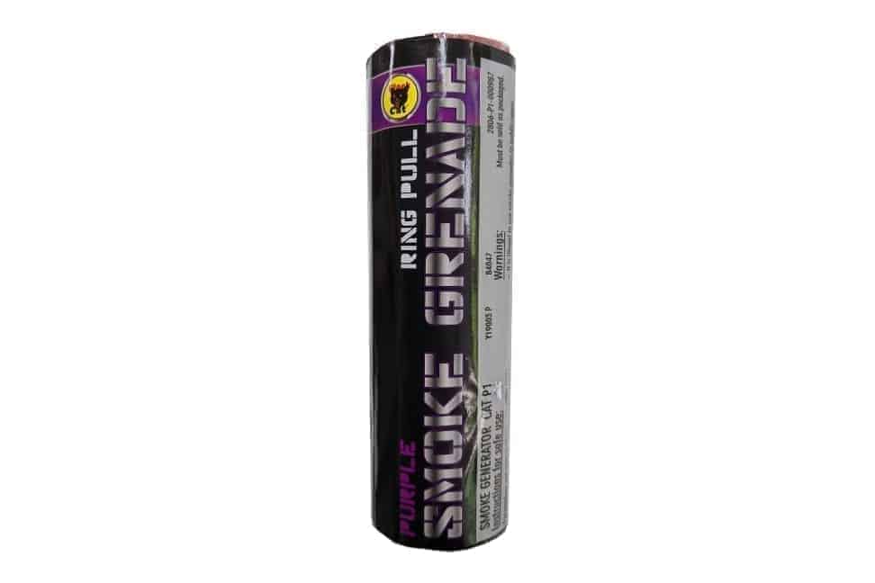 Black Cat Ring pull smoke grenade (Purple)