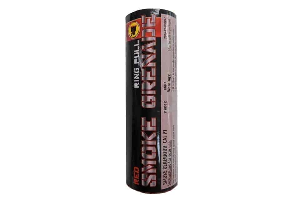 Black Cat Ring pull smoke grenade (Red)