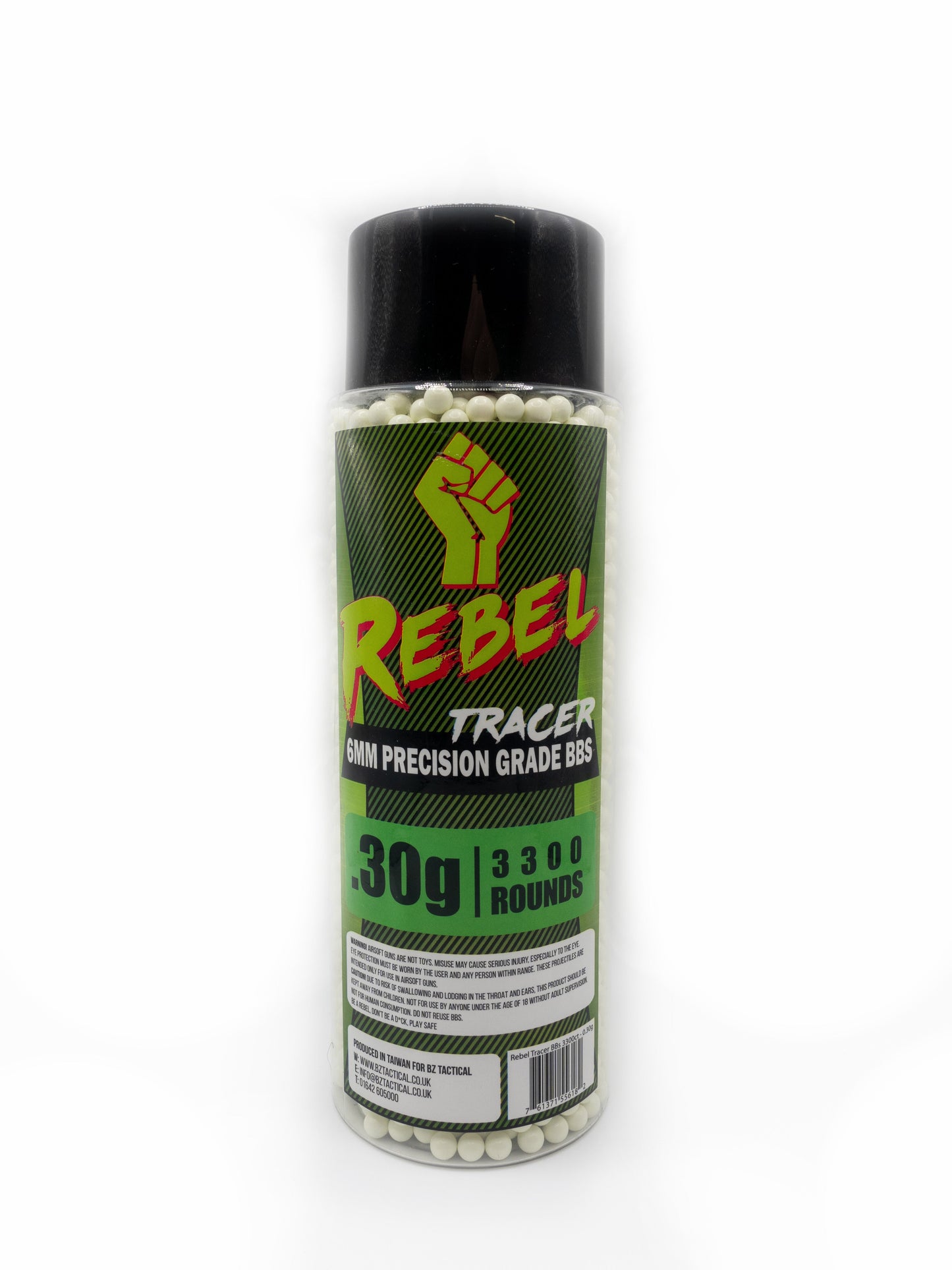 Rebel Precision 6mm Tracer BBs 3300ct Bottle - 0.3g