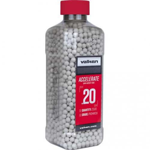 Valken Accelerate Airsoft BBs 0.20g 2500 White