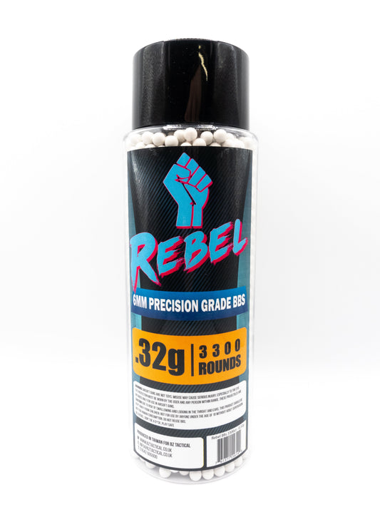 Rebel Precision 6mm BBs 3300ct Bottle - 0.32g