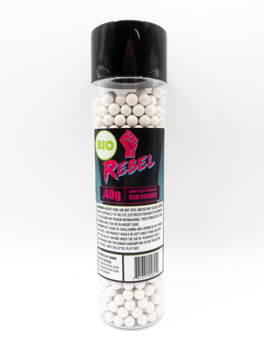 Rebel Precision Heavyweight BIO 6mm BBs 850pcs Bottle - 0.40g