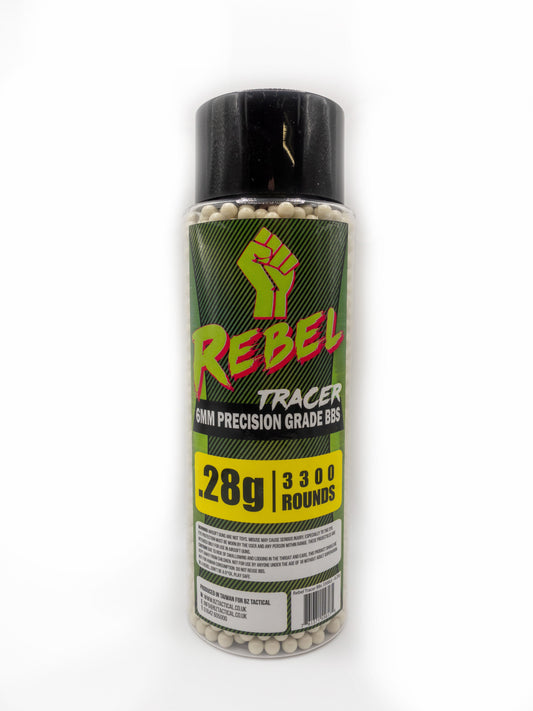 Rebel Precision 6mm Tracer BBs 3300ct Bottle - 0.28g