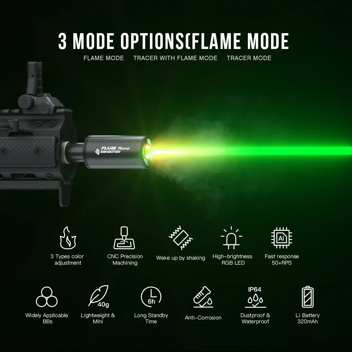 E-Shooter Flare Mono Tracer Unit