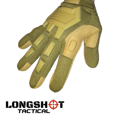 Longshot Tactical Airsoft Gloves With Knuckle Protection